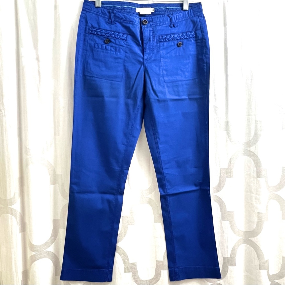 Anthropologie Hei Hei Cropped Pants Size 4 Blue